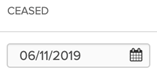 Ceased Date field for the officer